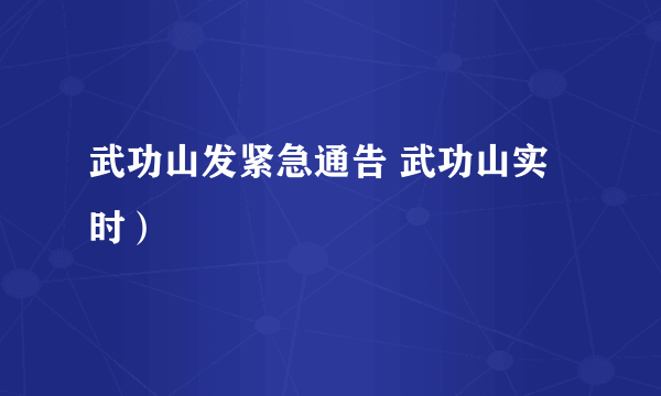 武功山发紧急通告 武功山实时）