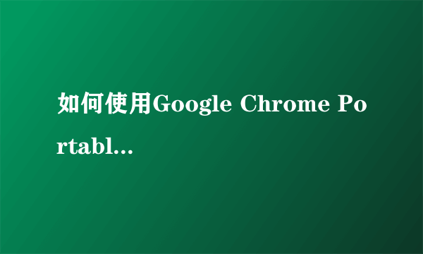 如何使用Google Chrome Portable（便携版）