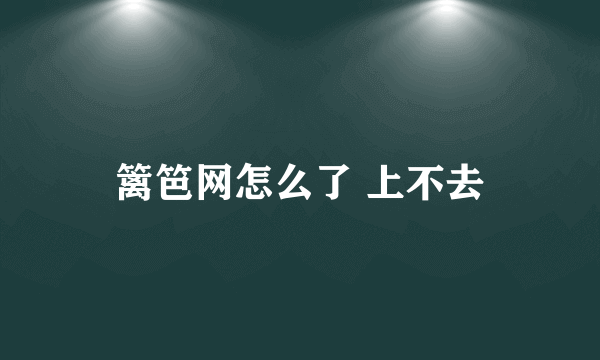 篱笆网怎么了 上不去