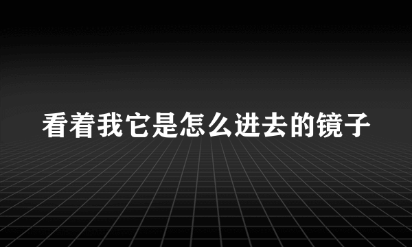 看着我它是怎么进去的镜子