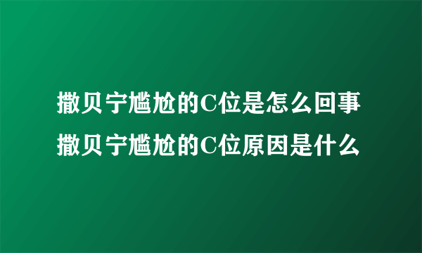 撒贝宁尴尬的C位是怎么回事 撒贝宁尴尬的C位原因是什么