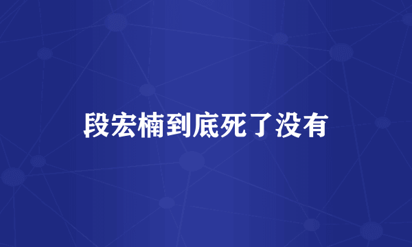 段宏楠到底死了没有