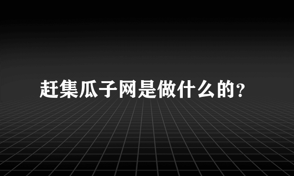 赶集瓜子网是做什么的？