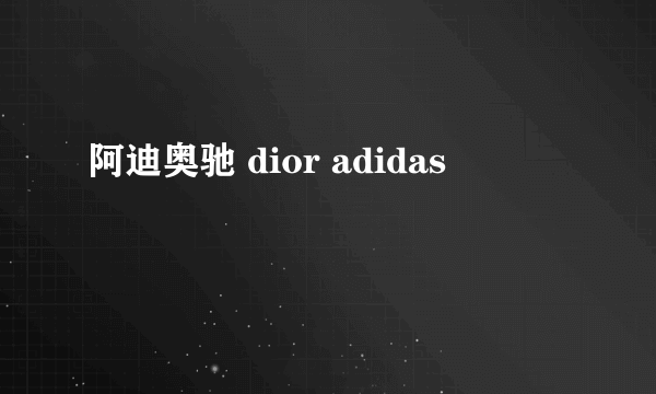 阿迪奥驰 dior adidas