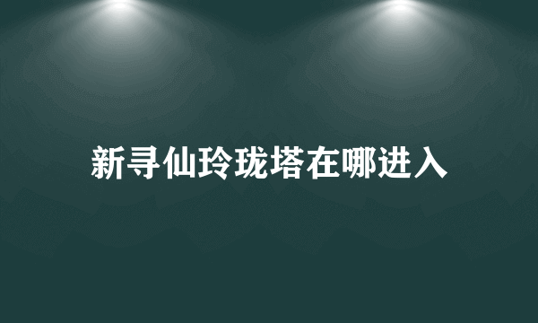 新寻仙玲珑塔在哪进入