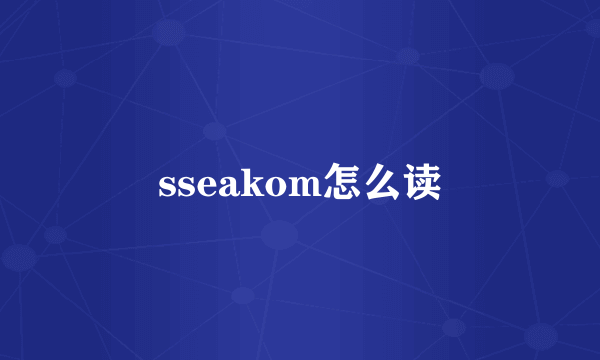 sseakom怎么读