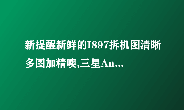 新提醒新鲜的I897拆机图清晰多图加精噢,三星Android其他机型综合讨论区