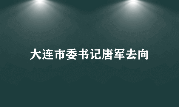 大连市委书记唐军去向