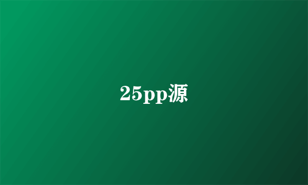 25pp源