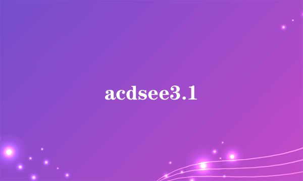 acdsee3.1