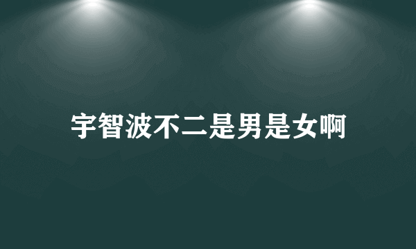 宇智波不二是男是女啊