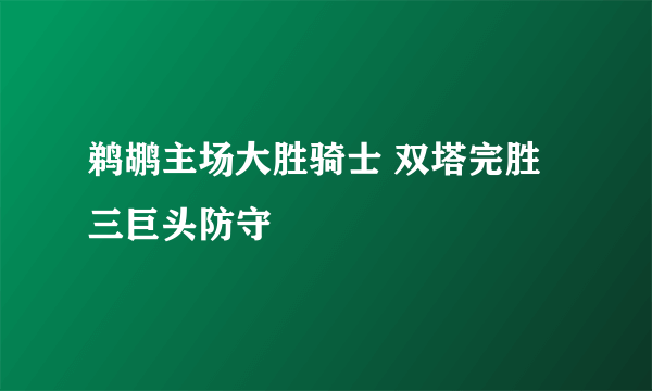 鹈鹕主场大胜骑士 双塔完胜三巨头防守