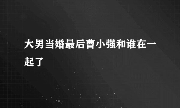 大男当婚最后曹小强和谁在一起了