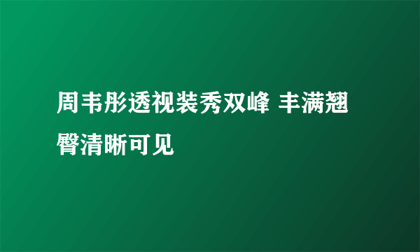 周韦彤透视装秀双峰 丰满翘臀清晰可见