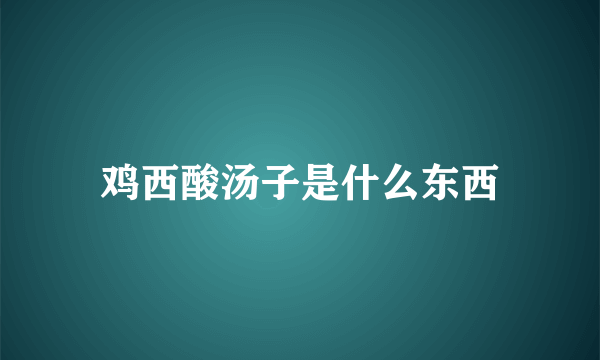 鸡西酸汤子是什么东西