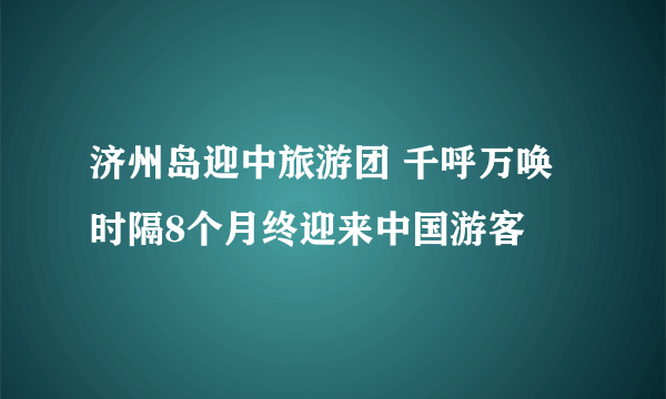 济州岛迎中旅游团 千呼万唤时隔8个月终迎来中国游客