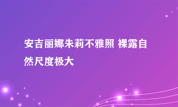 安吉丽娜朱莉不雅照 裸露自然尺度极大