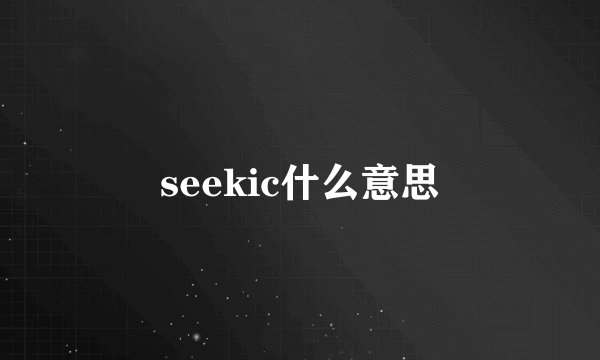 seekic什么意思