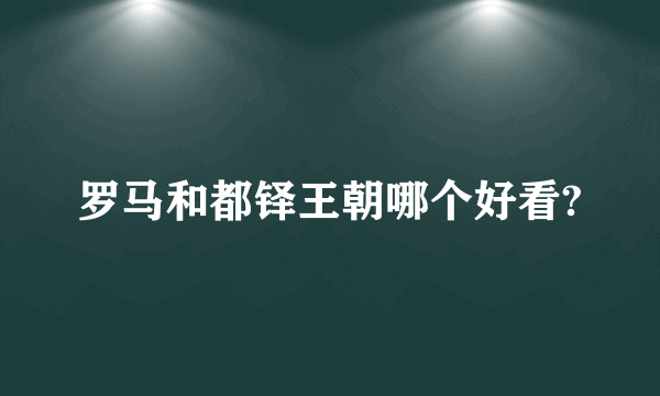 罗马和都铎王朝哪个好看?