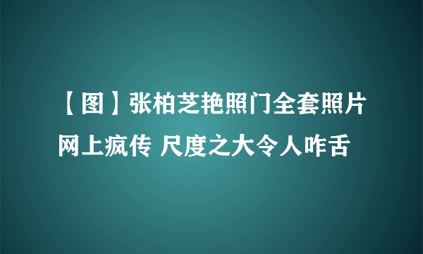 【图】张柏芝艳照门全套照片网上疯传 尺度之大令人咋舌