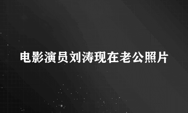 电影演员刘涛现在老公照片