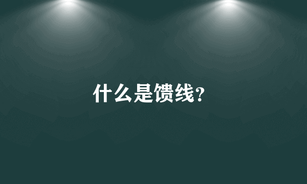 什么是馈线？