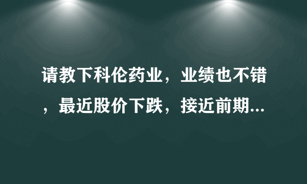 请教下科伦药业，业绩也不错，最近股价下跌，接近前期低点，可以买入吗。谢谢。