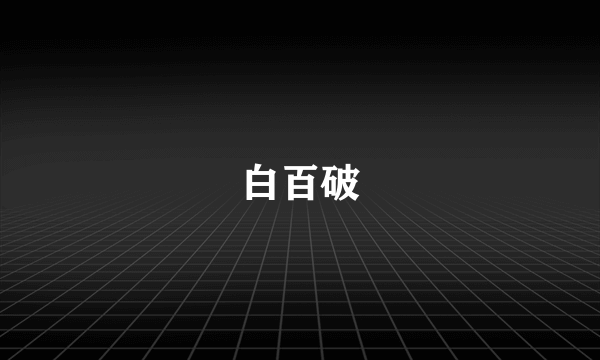 白百破