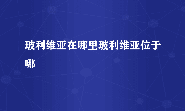 玻利维亚在哪里玻利维亚位于哪