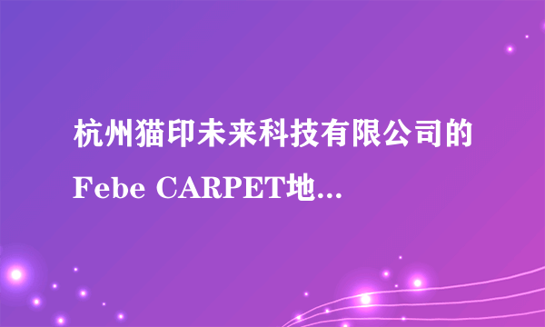 杭州猫印未来科技有限公司的Febe CARPET地毯性价比如何？