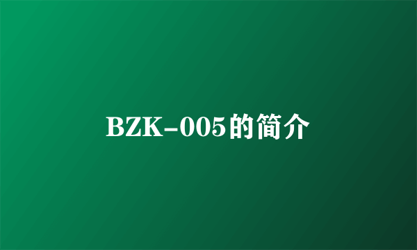 BZK-005的简介