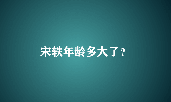 宋轶年龄多大了？