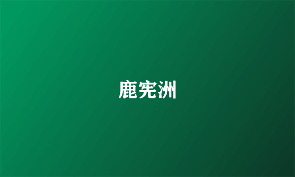 鹿宪洲