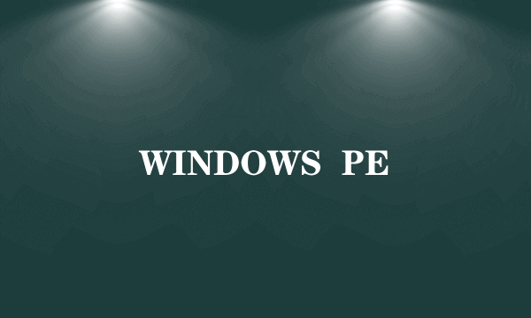 WINDOWS  PE