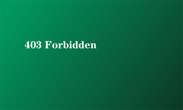 403 Forbidden