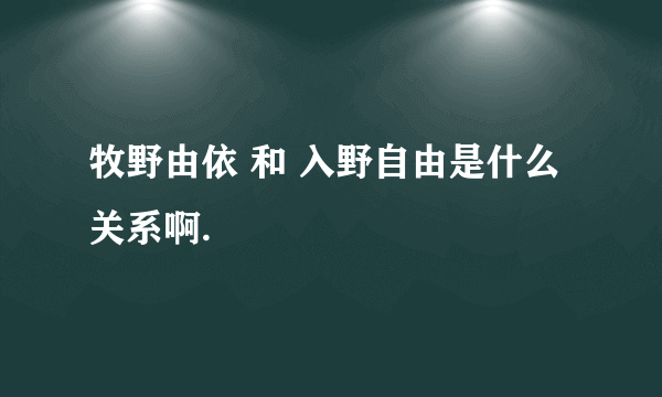 牧野由依 和 入野自由是什么关系啊.