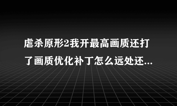 虐杀原形2我开最高画质还打了画质优化补丁怎么远处还是雾蒙蒙的，跟xbox画质一样，幸亏打了画质补丁