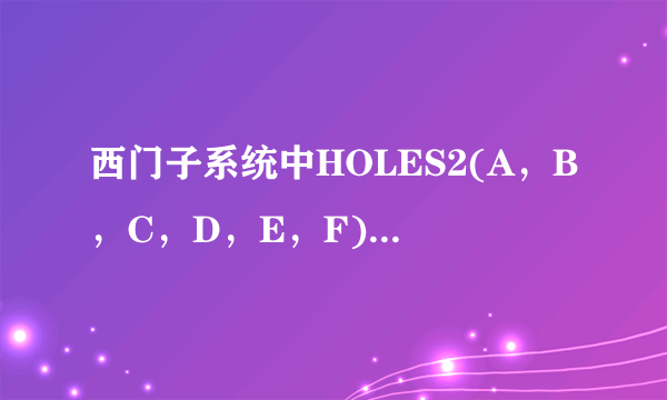 西门子系统中HOLES2(A，B，C，D，E，F)是什么意思？