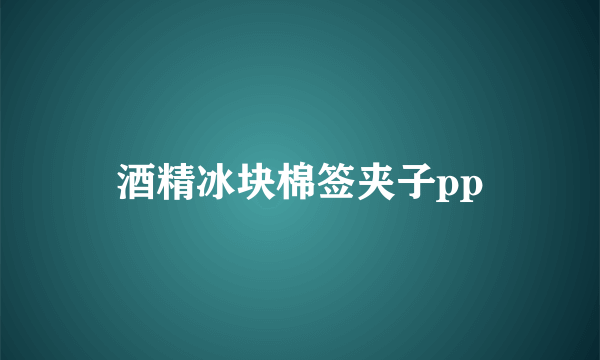 酒精冰块棉签夹子pp