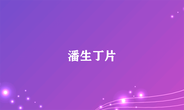 潘生丁片