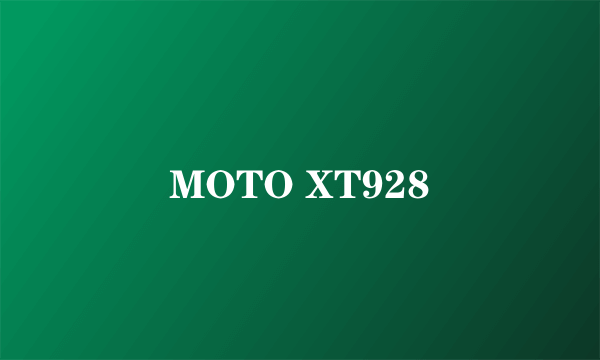 MOTO XT928