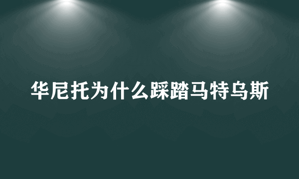 华尼托为什么踩踏马特乌斯