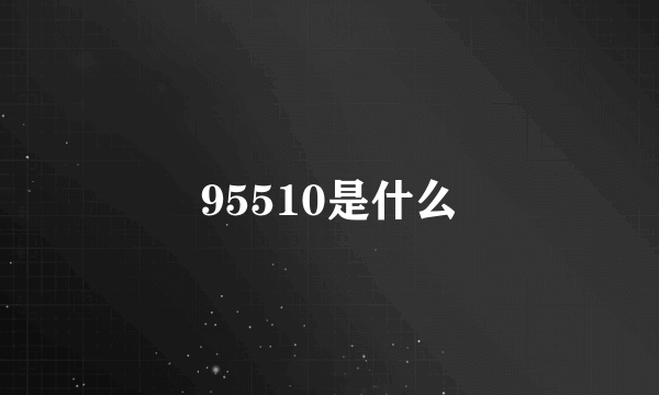 95510是什么