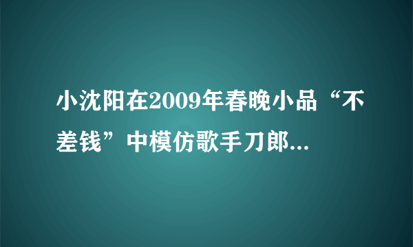 小沈阳在2009年春晚小品“不差钱”中模仿歌手刀郎的声音，观众感觉很像．从物理学角度看，小沈阳主要是模