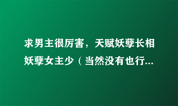 求男主很厉害，天赋妖孽长相妖孽女主少（当然没有也行）的玄幻小说，魔法也行