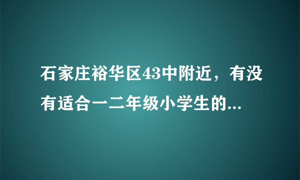 石家庄裕华区43中附近，有没有适合一二年级小学生的美术学校班？位置和电话？谢谢！