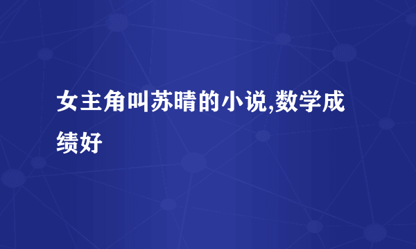 女主角叫苏晴的小说,数学成绩好