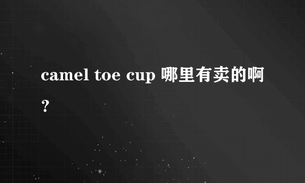 camel toe cup 哪里有卖的啊？