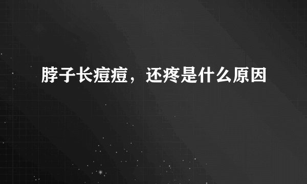 脖子长痘痘，还疼是什么原因