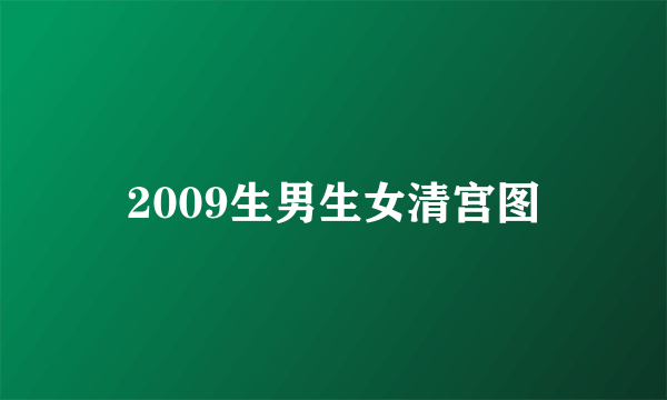 2009生男生女清宫图